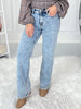 Set In Stone - Judy Blue Stone Wash Straight Leg Jeans