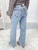 Set In Stone - Judy Blue Stone Wash Straight Leg Jeans