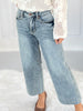 Very Demure - Judy Blue Tummy Control Cropped Wide Jeans