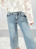 Very Demure - Judy Blue Tummy Control Cropped Wide Jeans