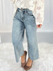 Very Demure - Judy Blue Tummy Control Cropped Wide Jeans