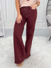 *DOOR BUSTER* Retro Rouge - Judy Blue Burgundy Retro Wide Leg Jean