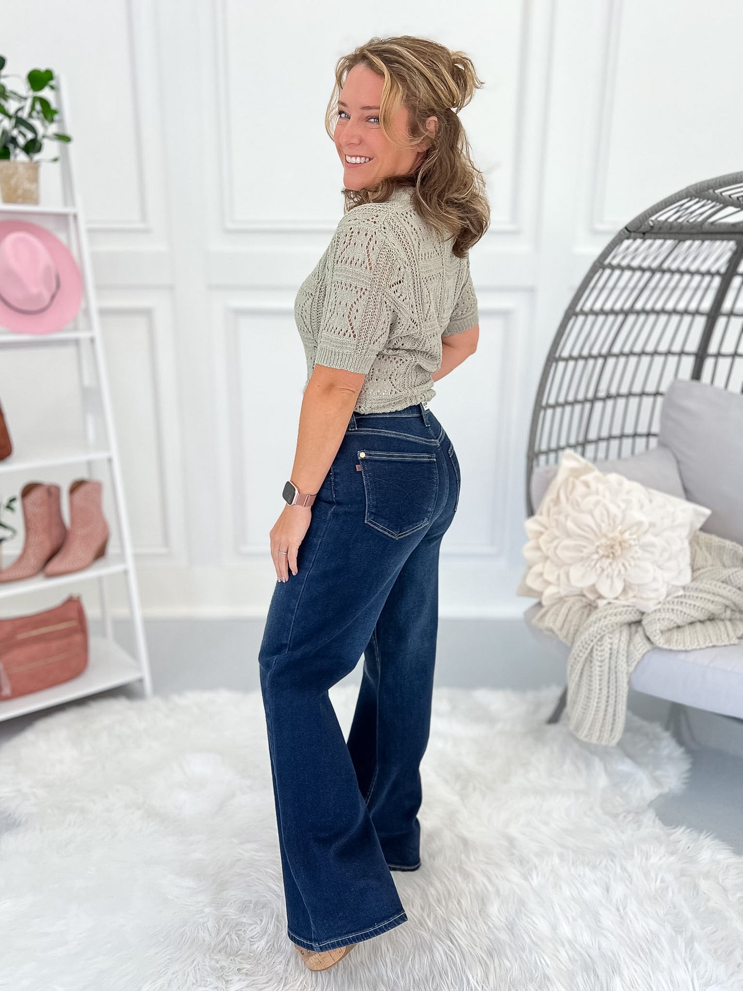 High Society - Judy Blue Luxe Retro Wide Leg Jean