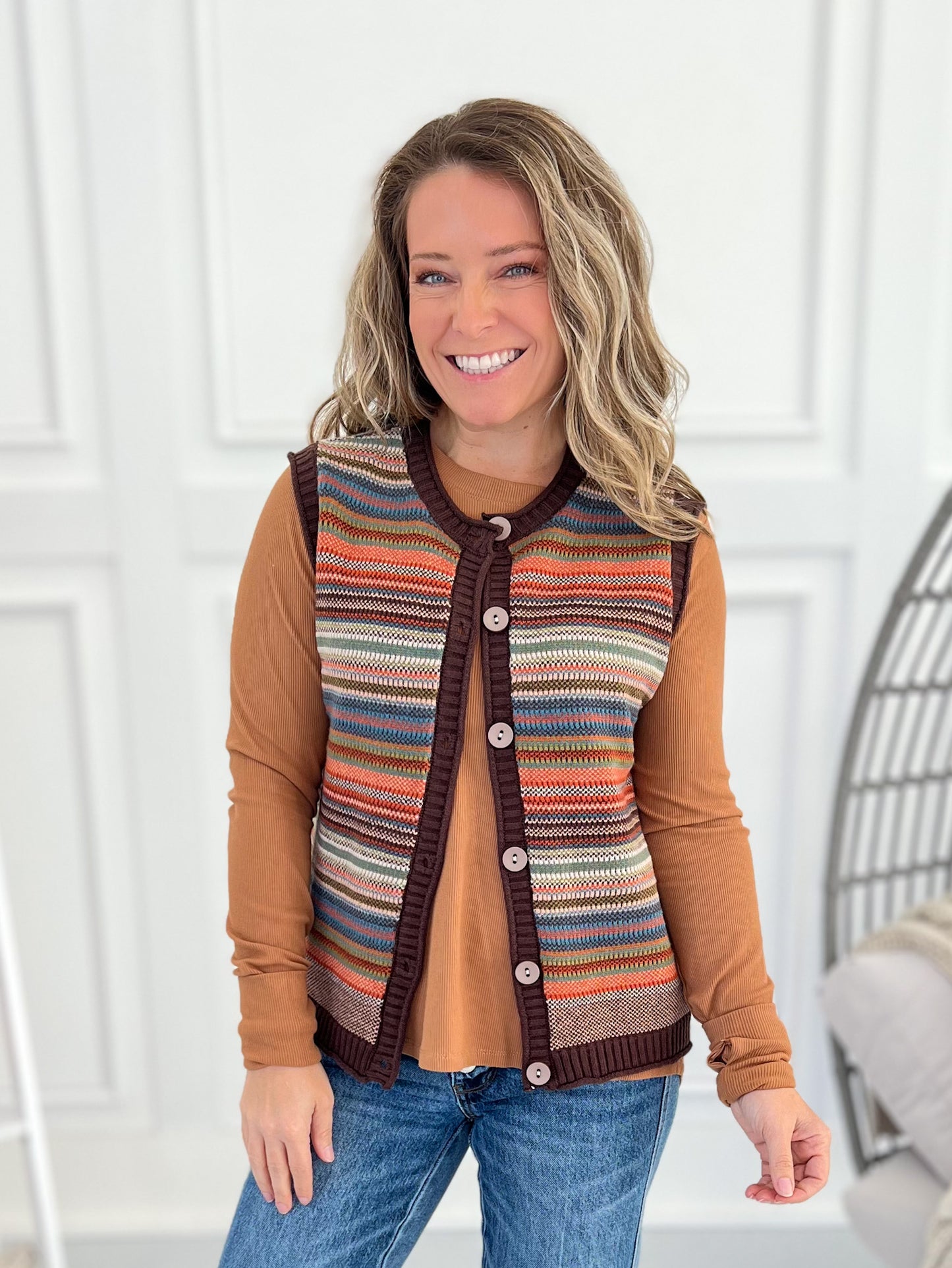 Sweet Sayings Knit Sweater Vest - Final Sale
