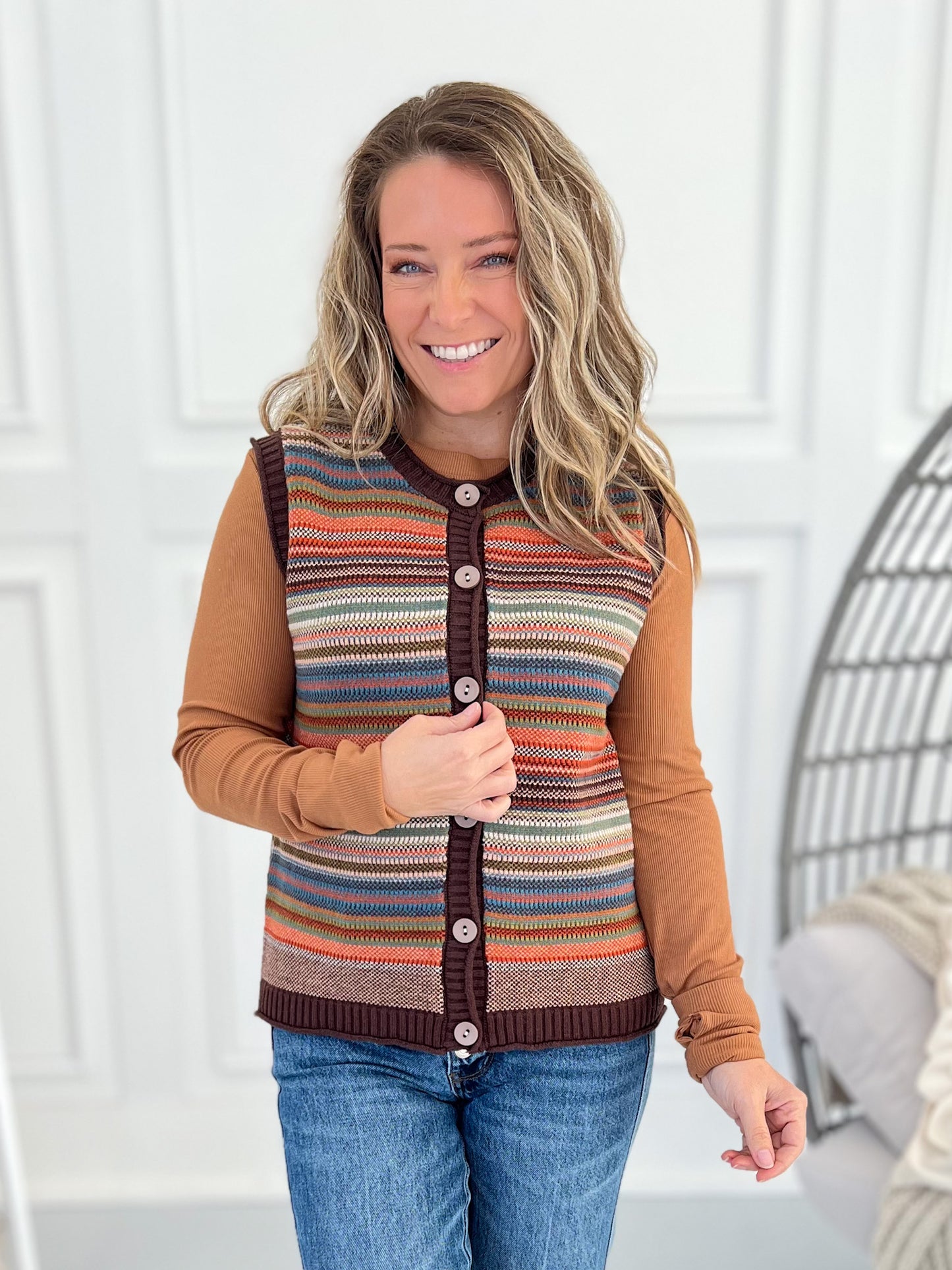 Sweet Sayings Knit Sweater Vest - Final Sale