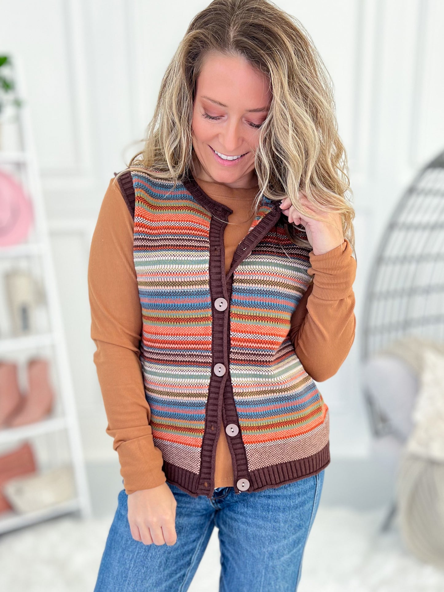 Sweet Sayings Knit Sweater Vest - Final Sale