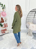 Stay With It Popcorn Crochet Cardigan - Olive