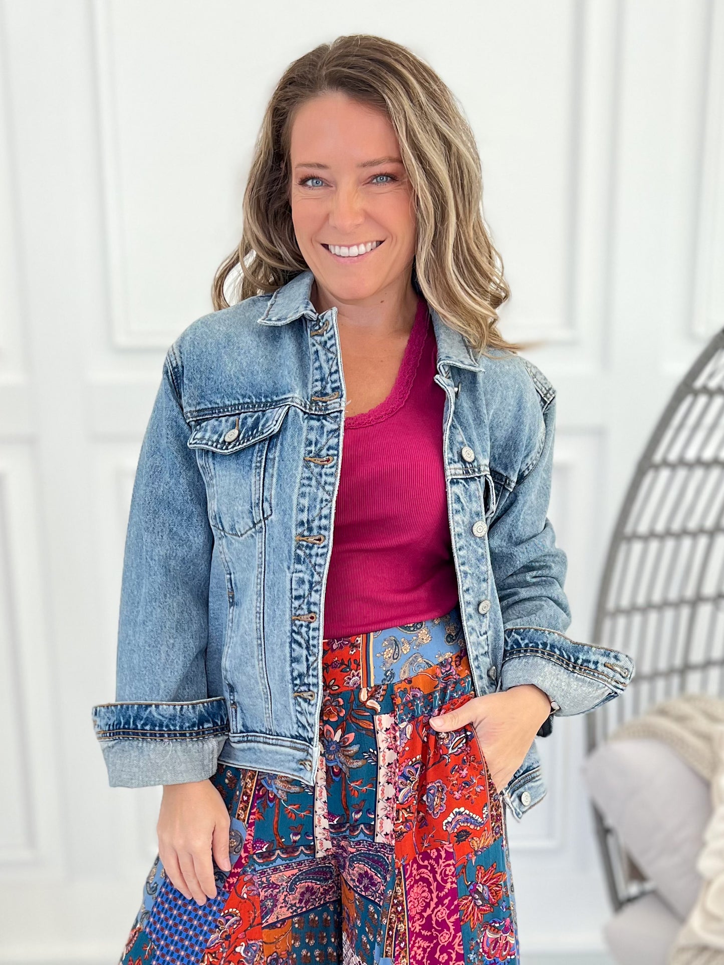 In True Form - Judy Blue Rigid Magic Denim Jacket