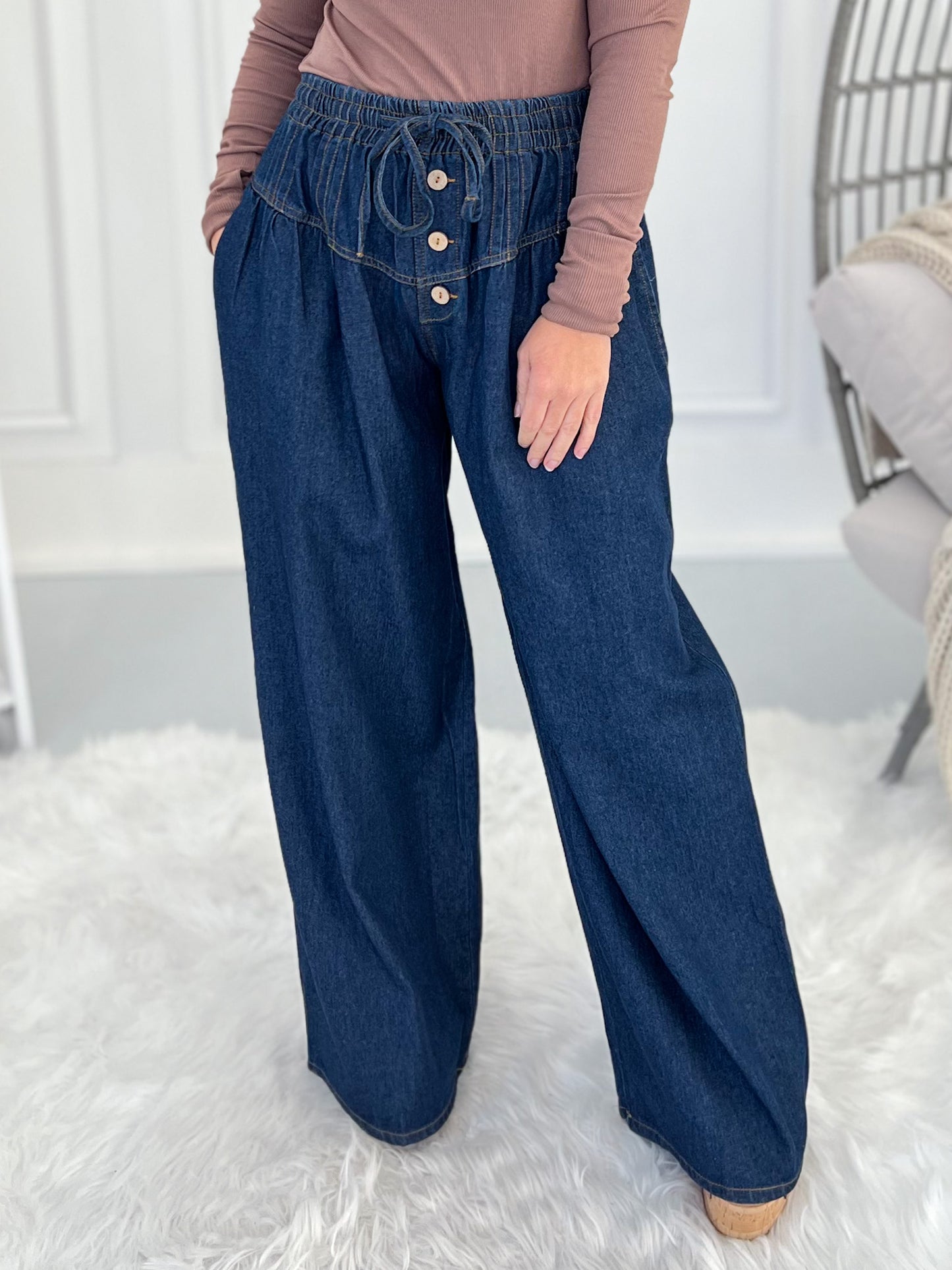 Stay For Days Denim Pants