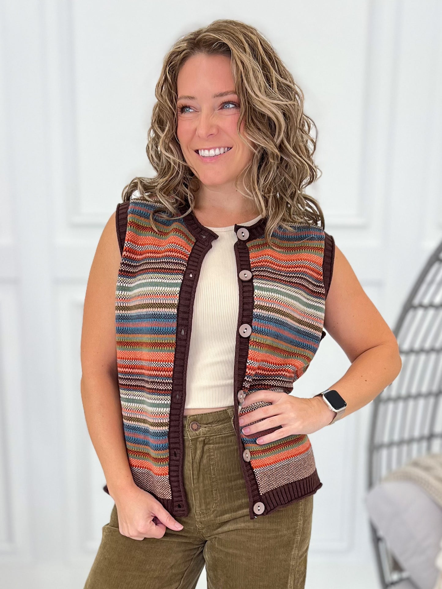 Sweet Sayings Knit Sweater Vest - Final Sale