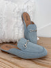 Corky's Charmer Flat Wedge - Blue Denim