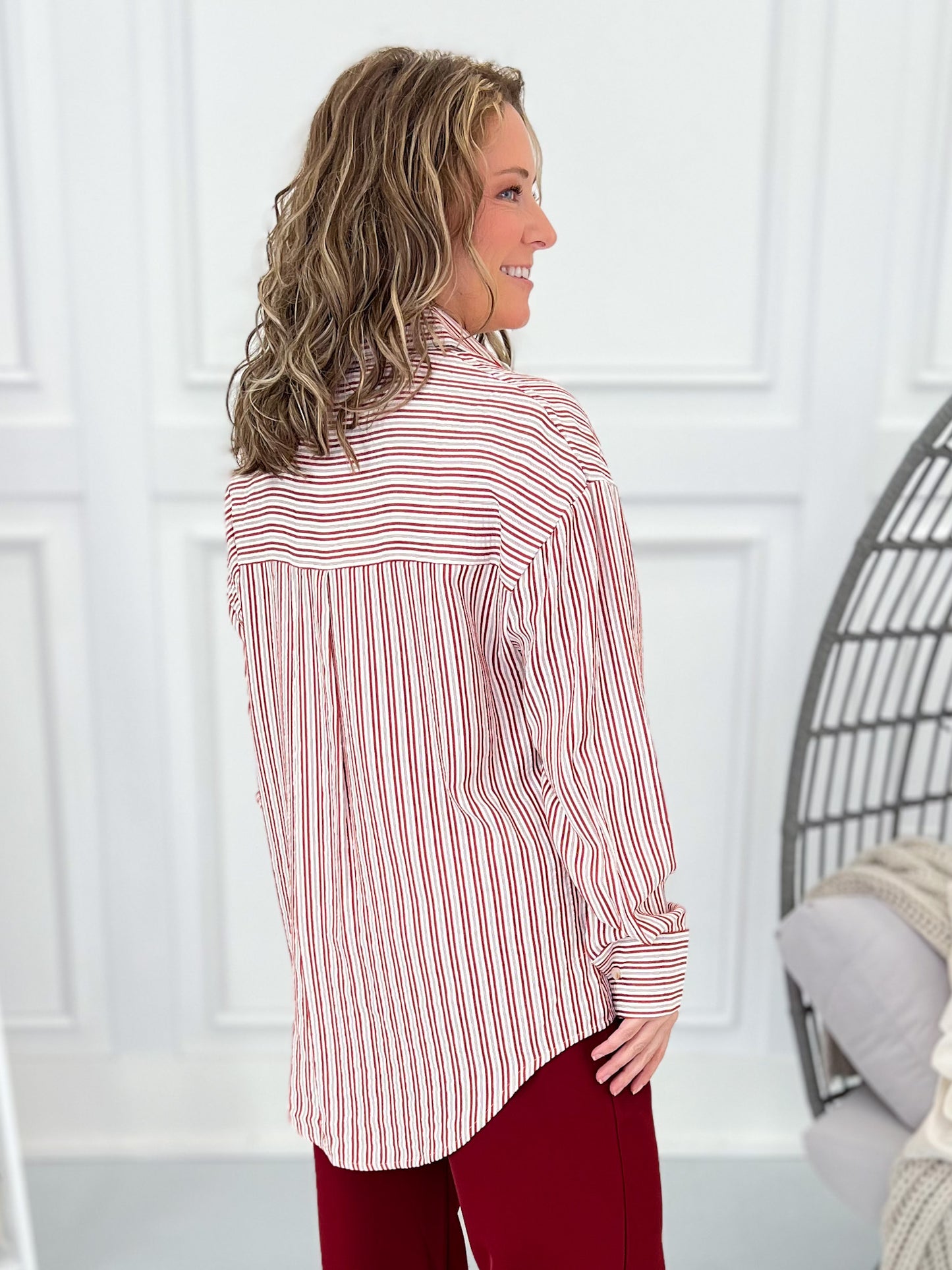 Here's The Deal Button Up Top