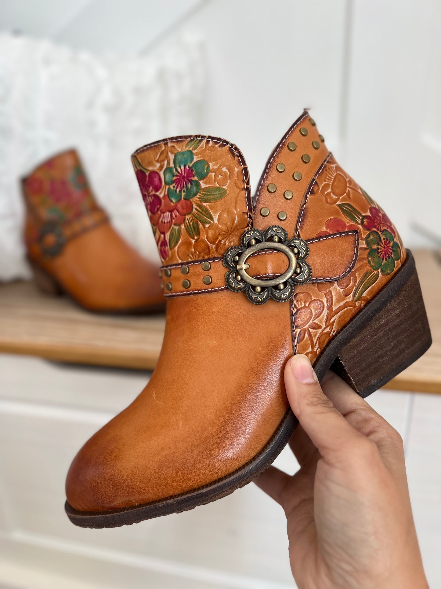L'ARTISTE Dainty Lady Boot - Camel Multi