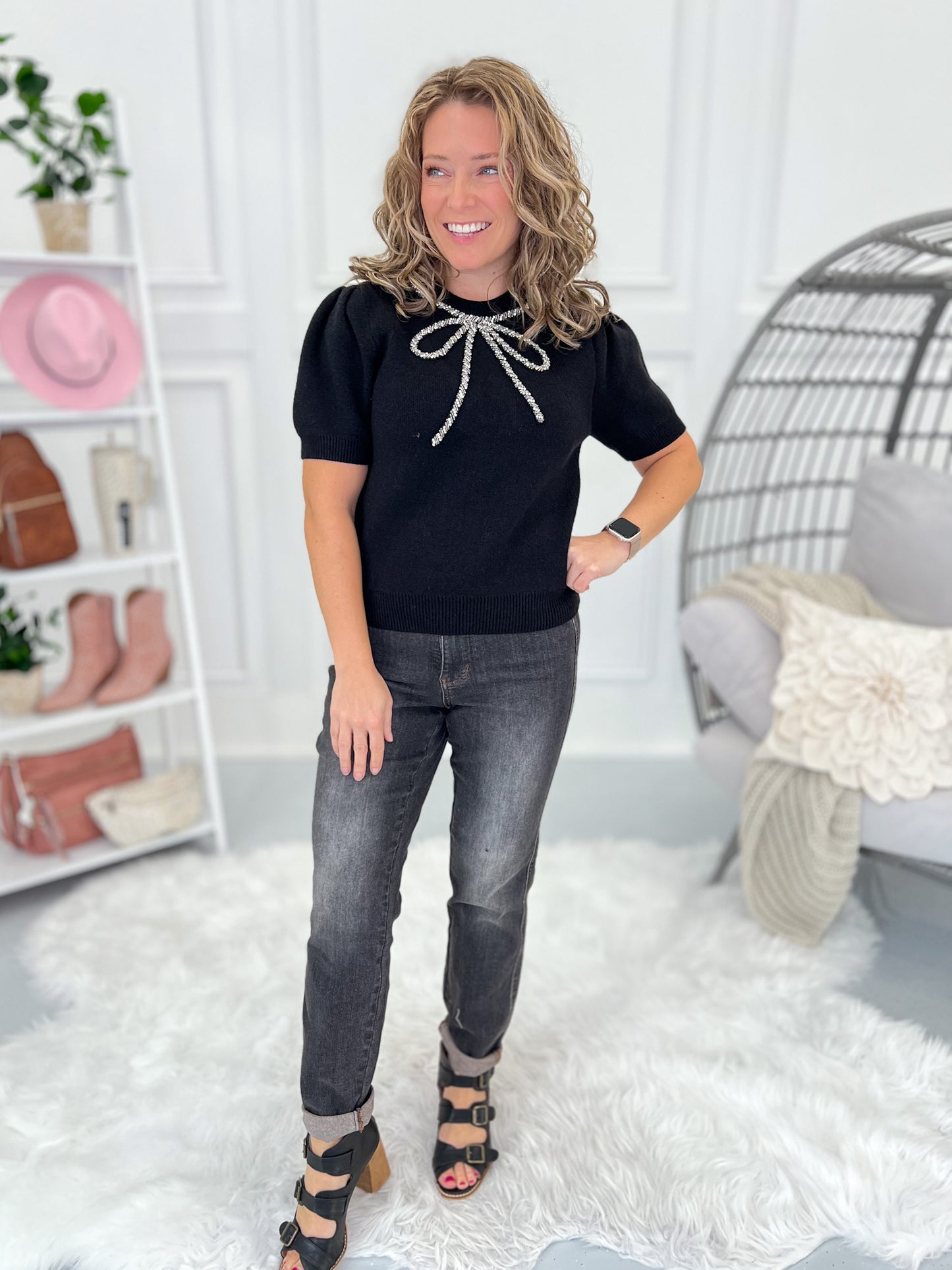 Bling It Together Knit Top