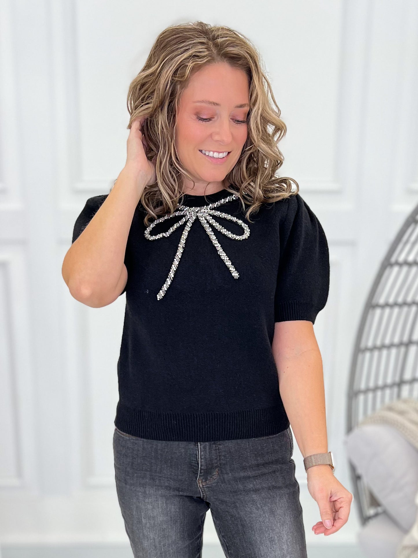 Bling It Together Knit Top