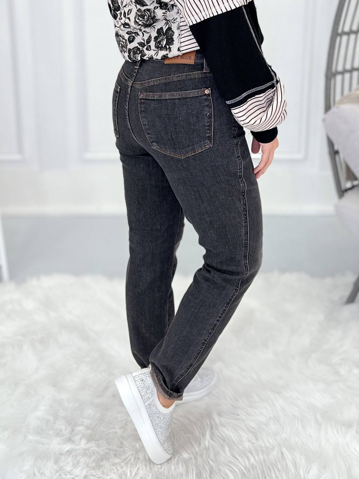 Midnight Memories - Judy Blue Tummy Control Slim Fit Black Jean