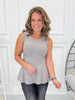 Will Be Loved Knit Tank - Grey