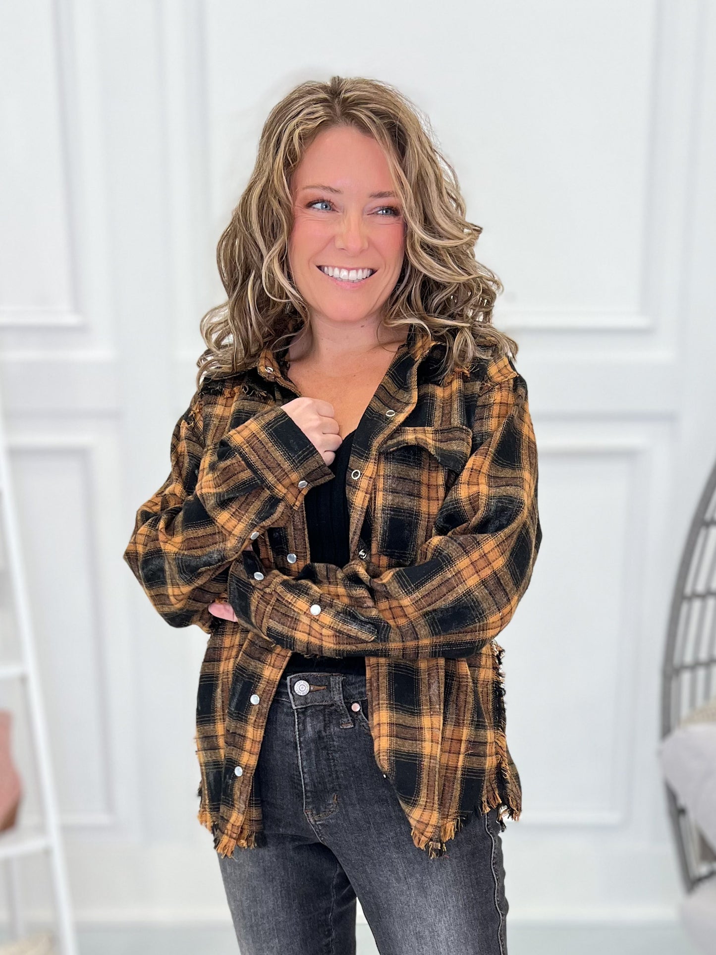 Glad You Came Button Up Top