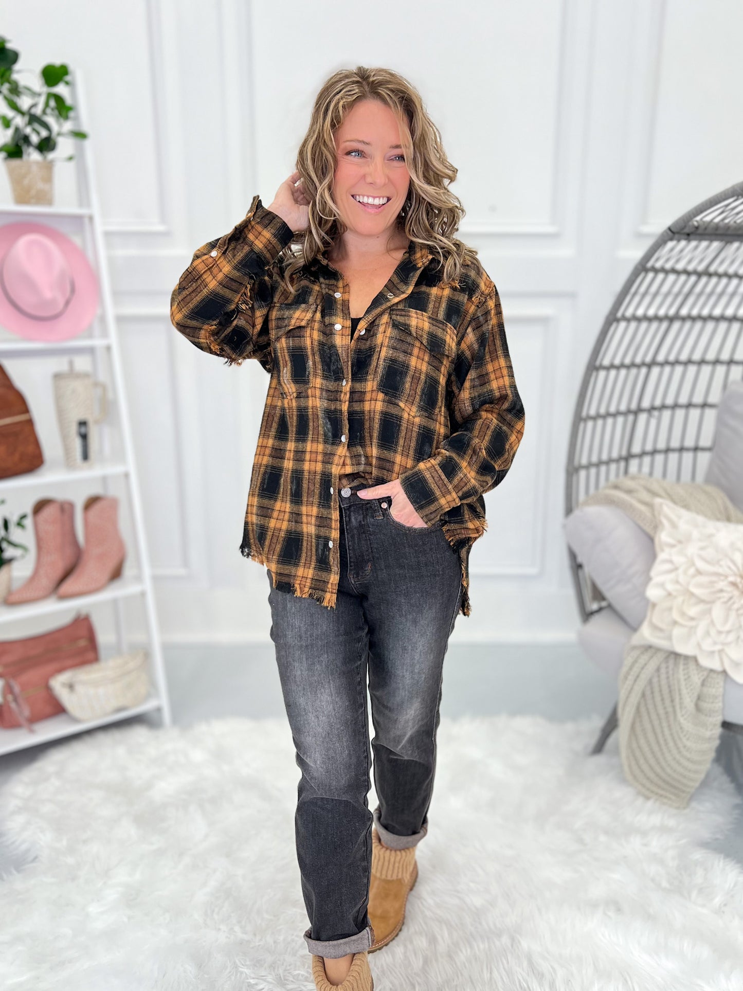 Glad You Came Button Up Top