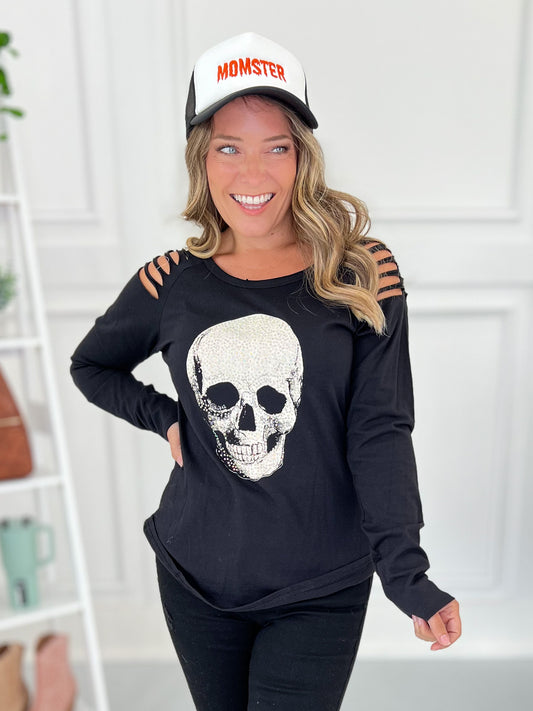 Sparkly Skulls Top - Final Sale