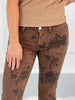 Brown Eyed Girl - Lovervet Brown Floral Bootcut