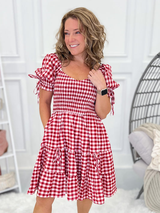 Truth Be Told Dress - Red