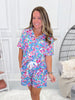 Crazy Soft Pajama Shorts Set - Bright Floral