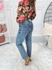 Chain Reaction - Judy Blue PETITE Tummy Control Ankle Straight Leg Jean