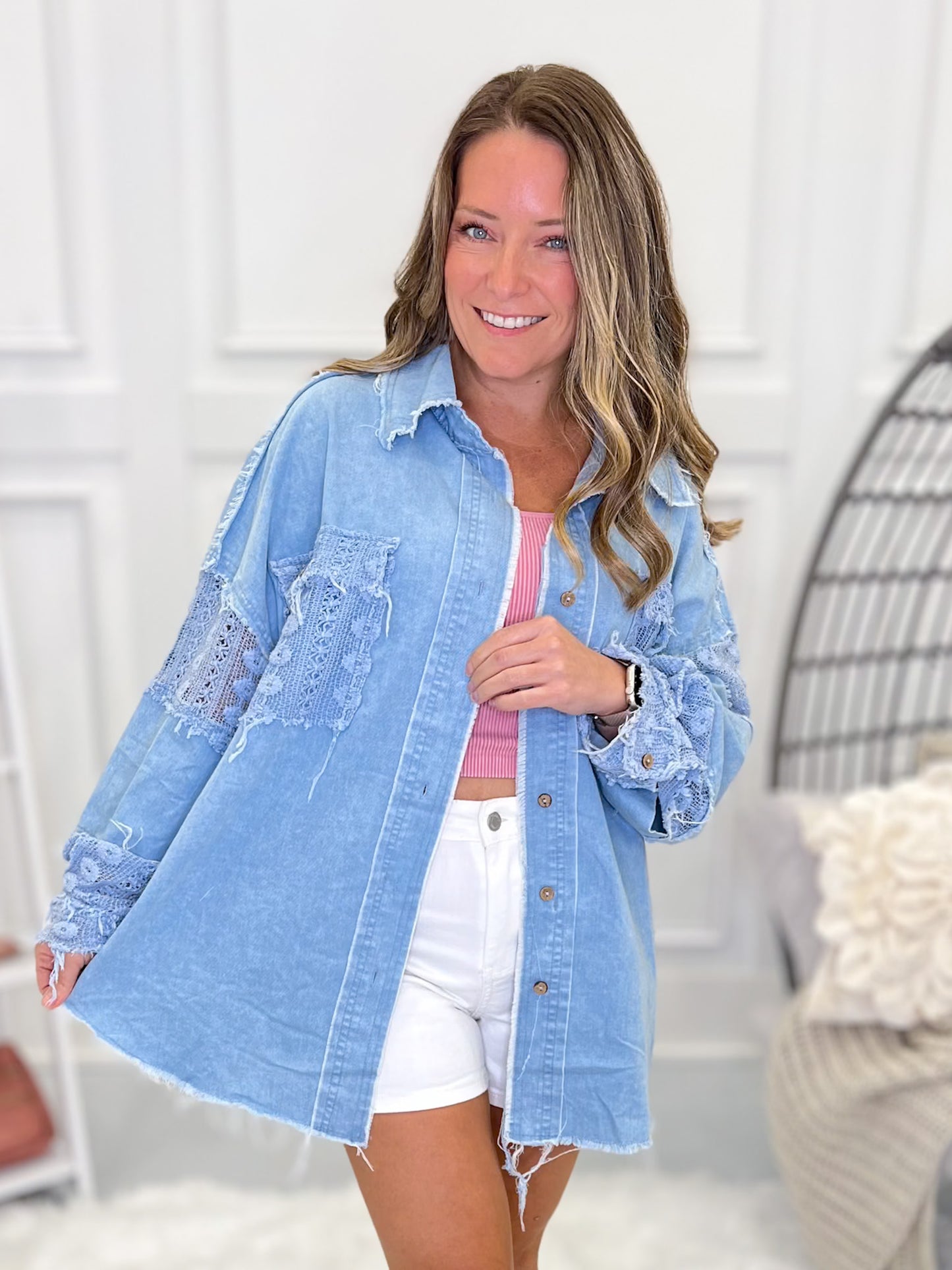 Timeless Charm Button Up Top