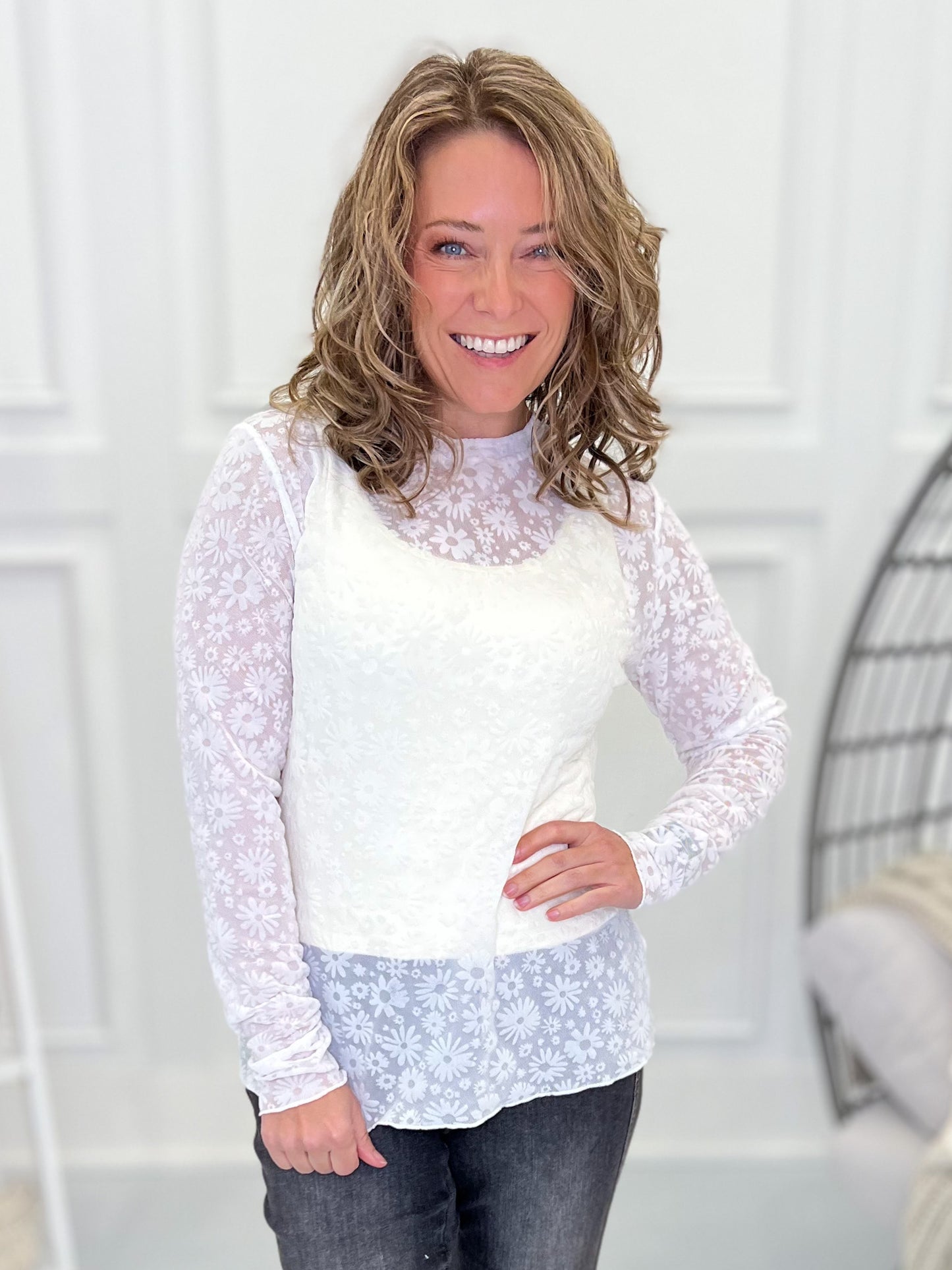 Becoming Me Mesh Top