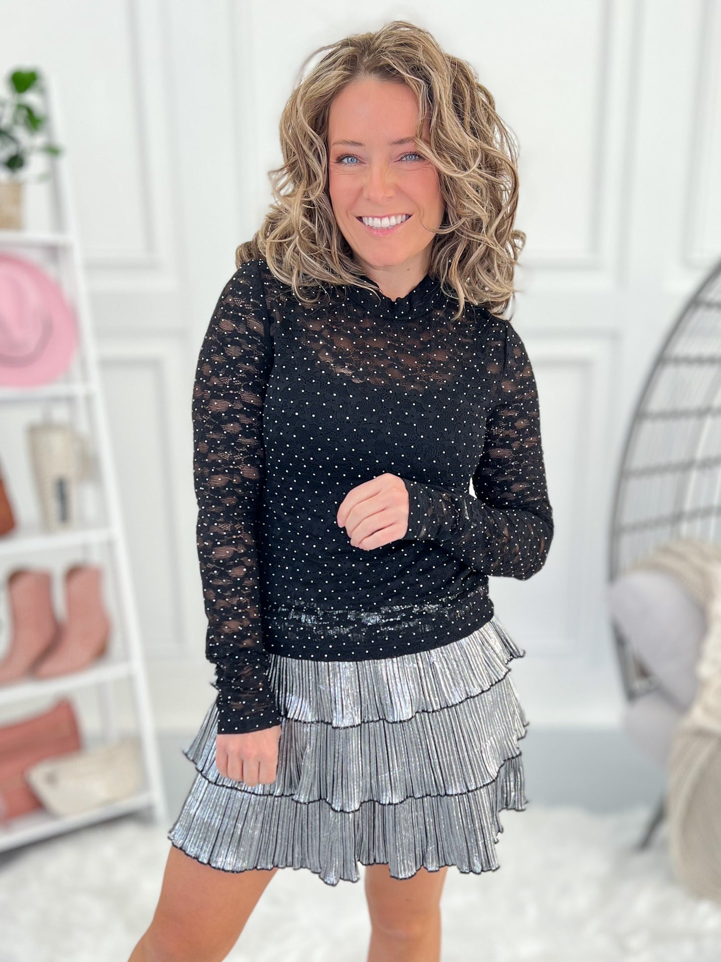 Twinkle In The Sky Lace Top