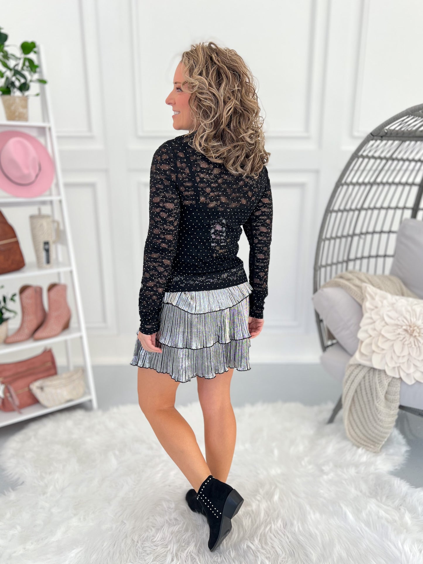 Twinkle In The Sky Lace Top