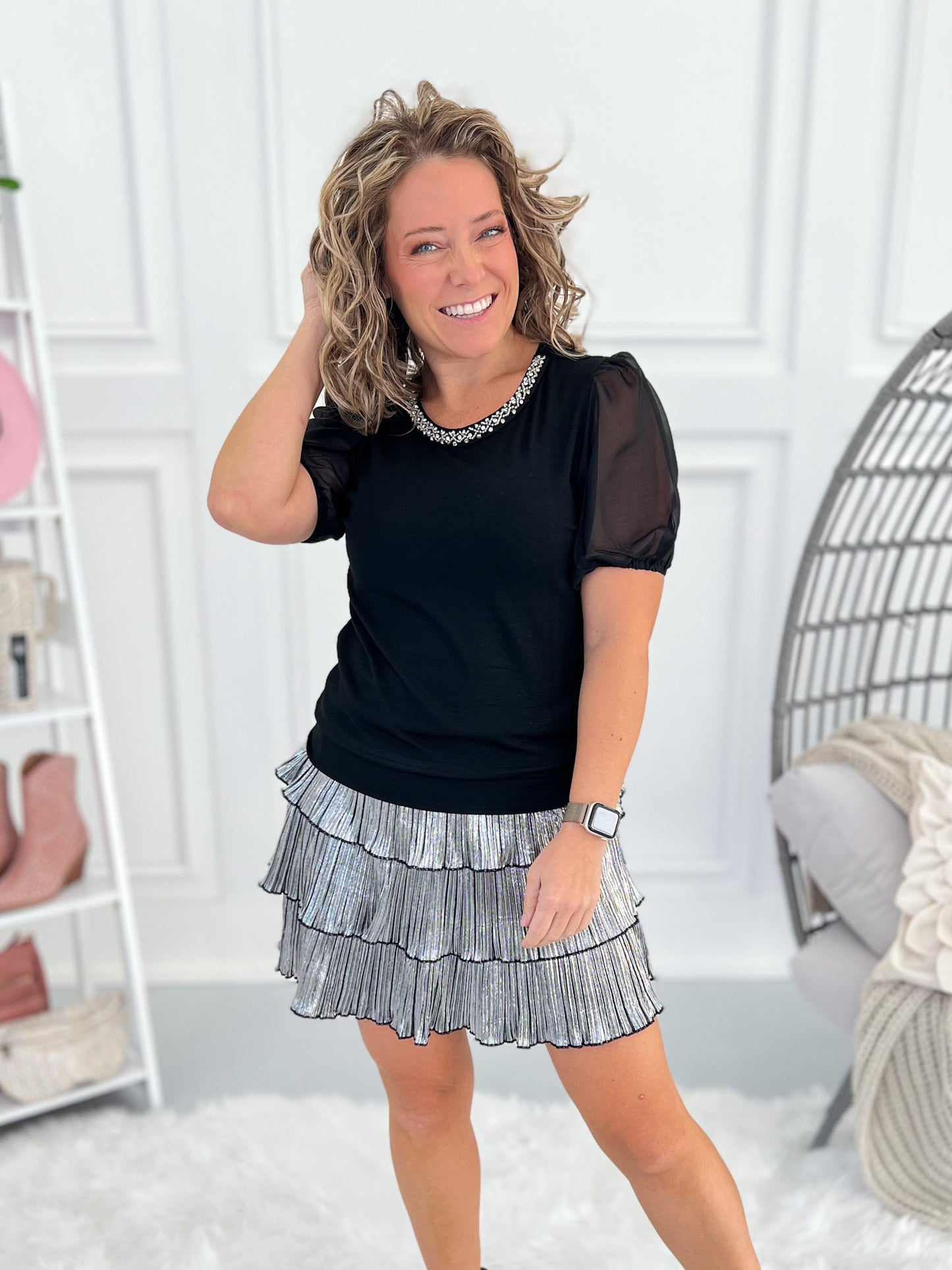 Date Night Shine Top