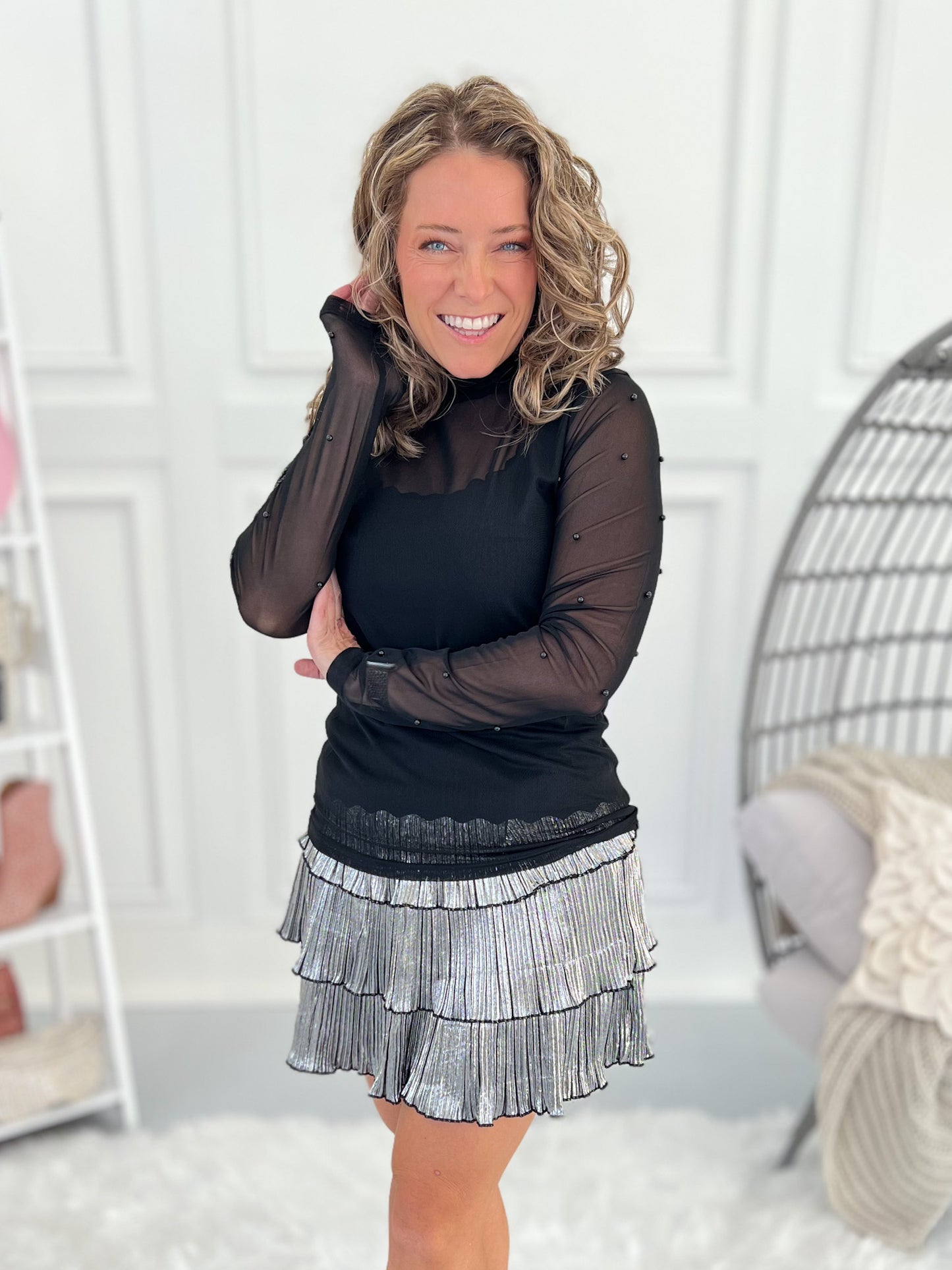 Purely Precious Mesh Top