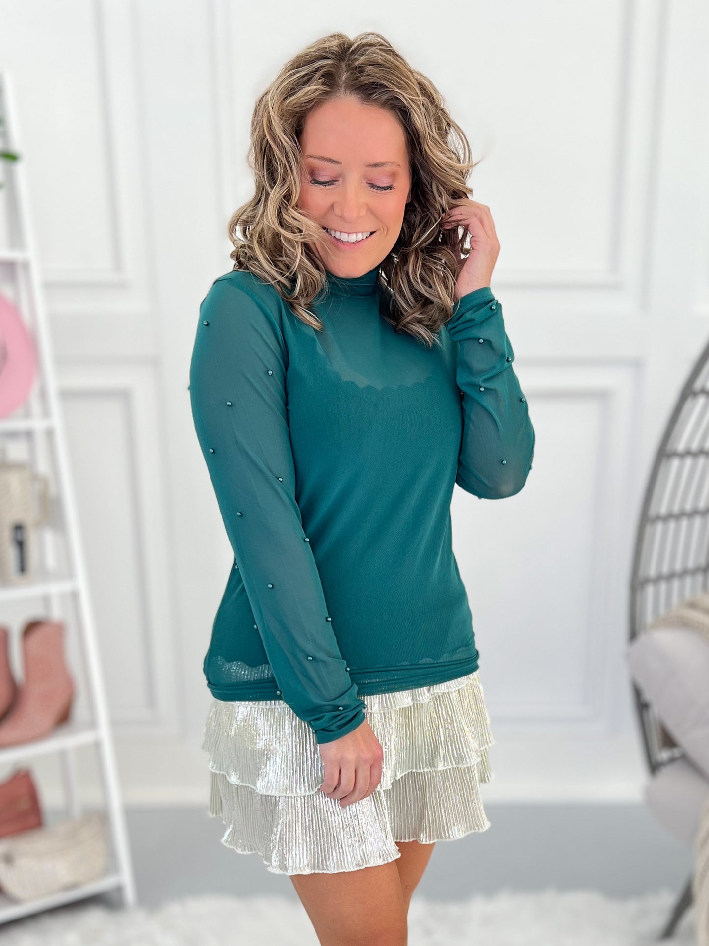 Purely Precious Mesh Top