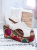 Corky's Freddie Floral Wedge - White