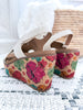 Corky's Freddie Floral Wedge - White
