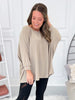 Meant For Me Top - Oatmeal - Final Sale