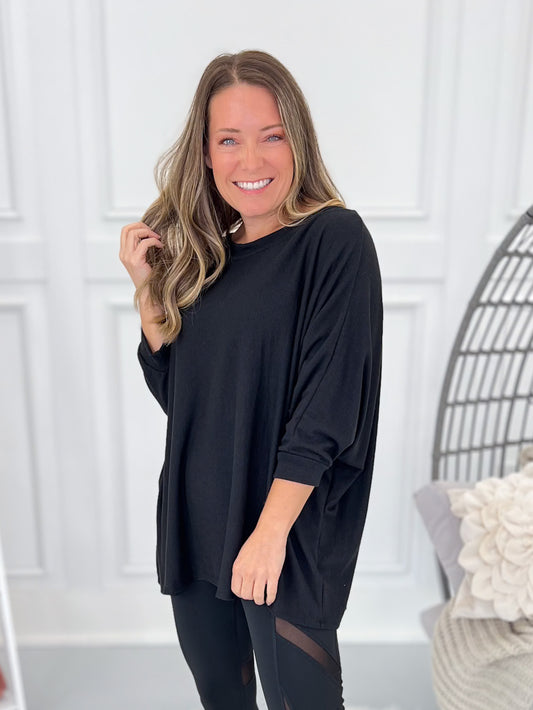 Meant For Me Top - Black - Final Sale