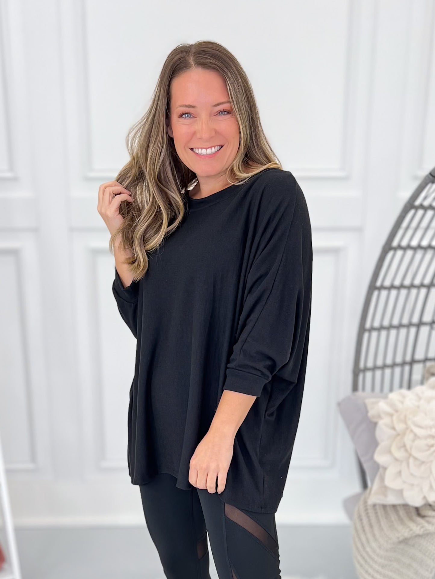 Meant For Me Top - Black - Final Sale