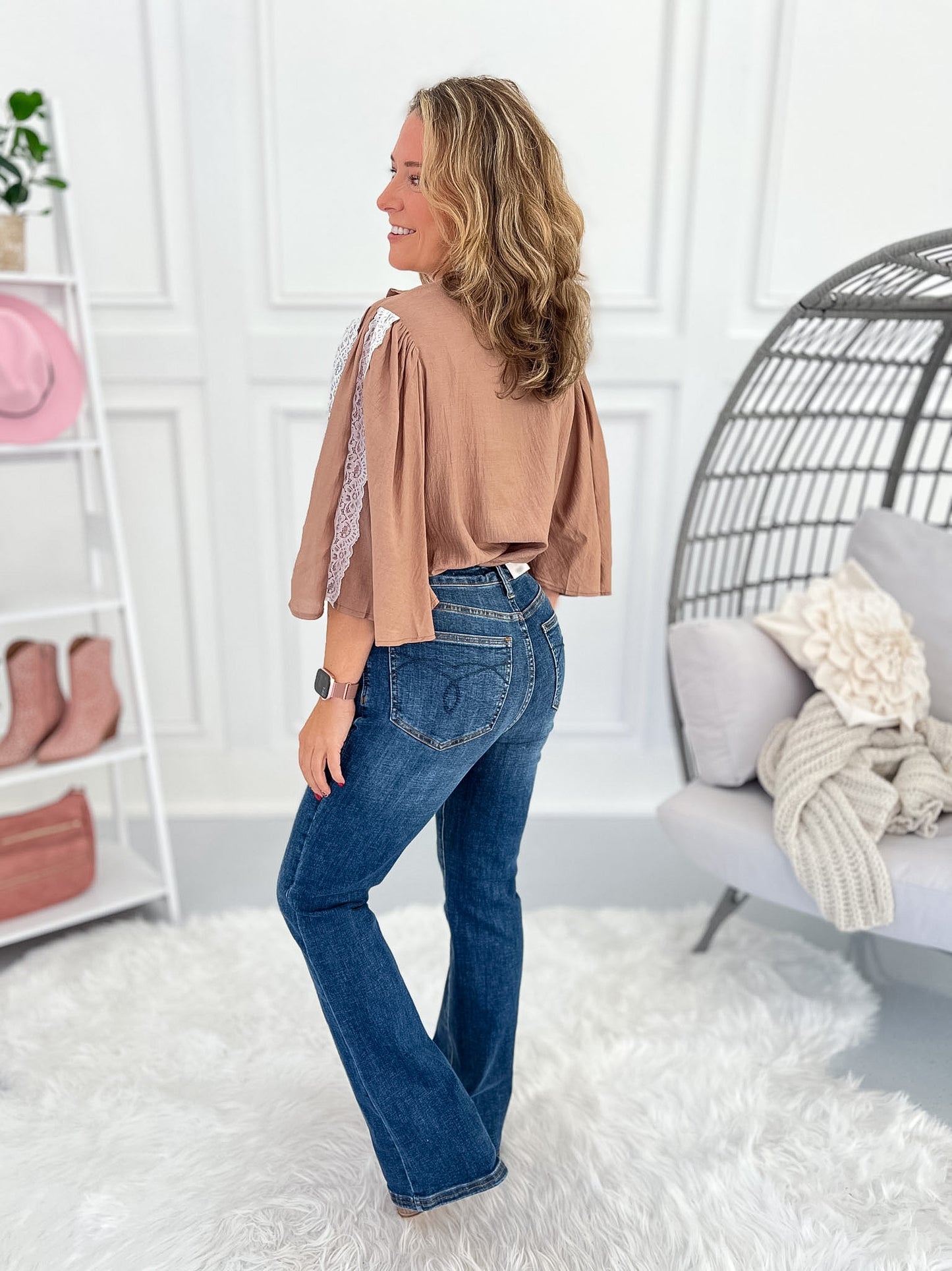 Hold Your Horses - Judy Blue Harness Trim Bootcut Jean