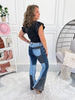The Perfect Patch Denim Flare Jeans