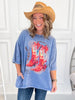 Cowgirl Boot Bar Graphic Tee