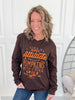 Pumpkin Attitude Long Sleeve Graphic Tee - Final Sale