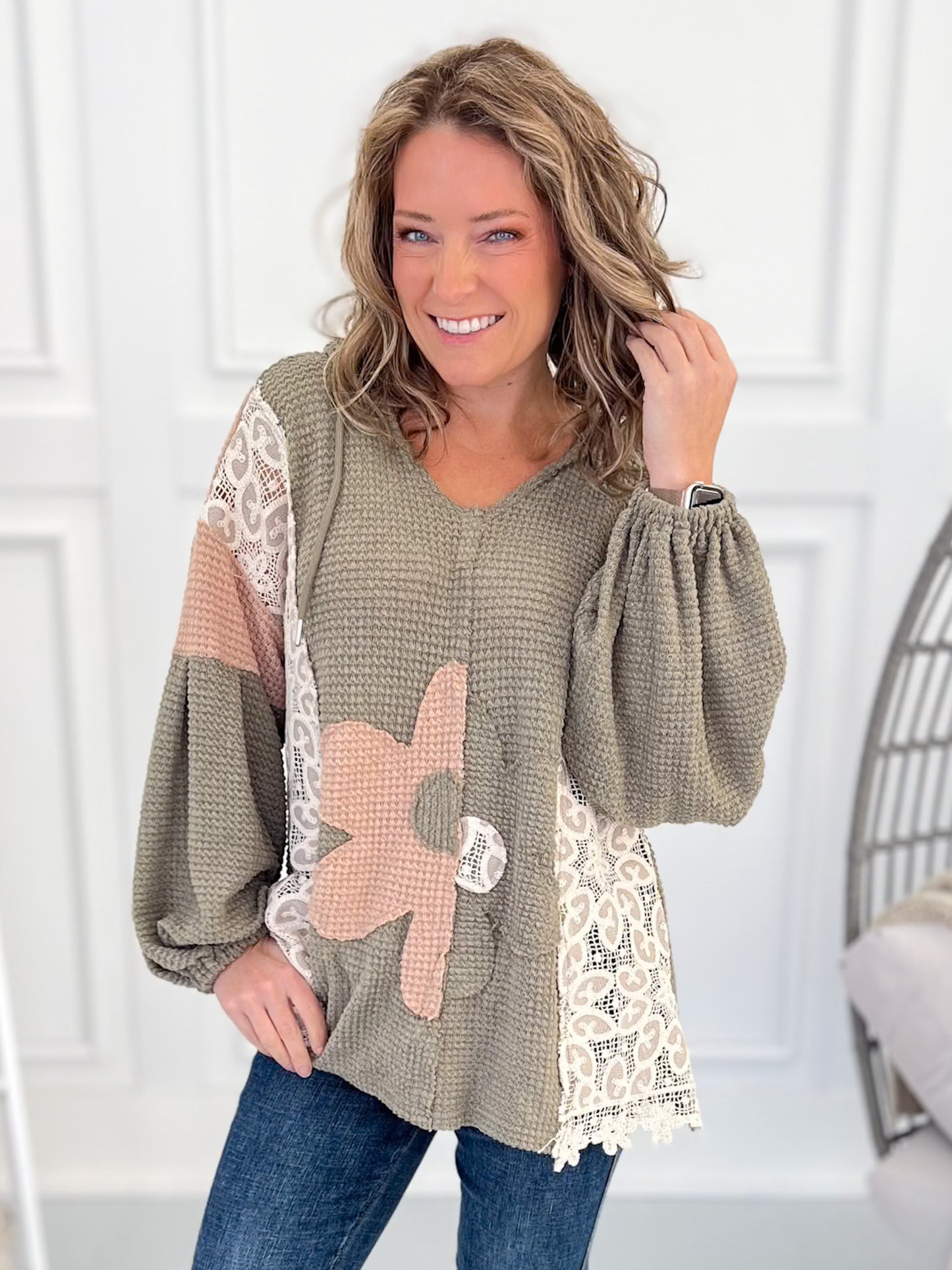 Sure To Bloom Knit Hoodie