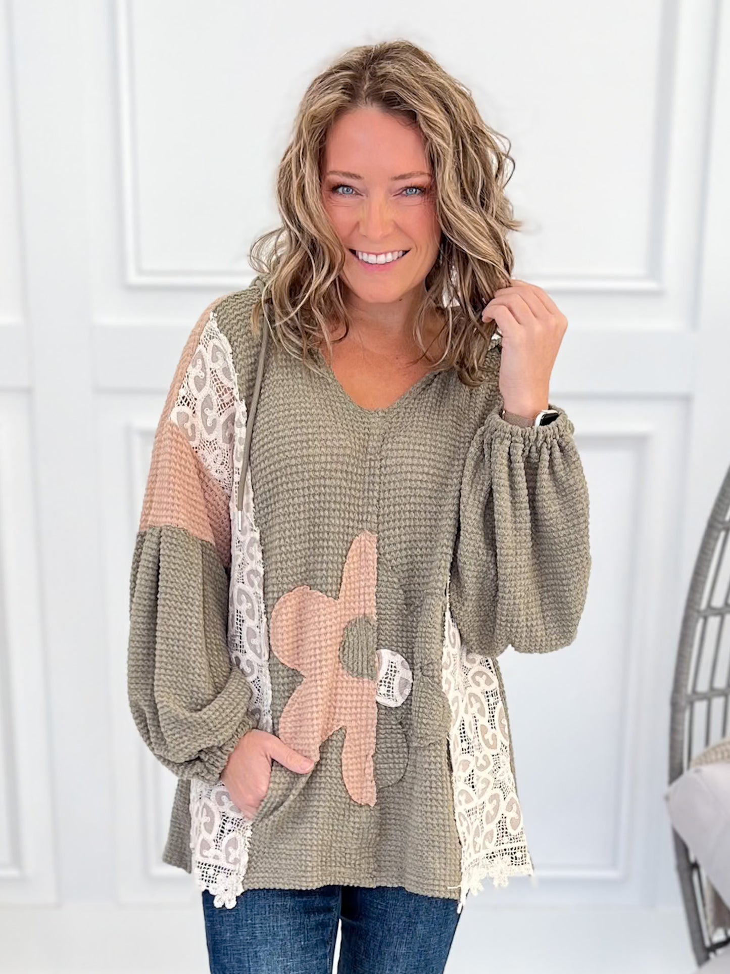 Sure To Bloom Knit Hoodie