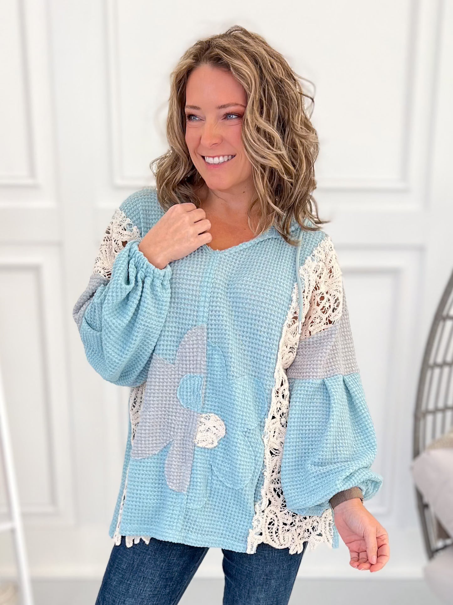 Sure To Bloom Knit Hoodie