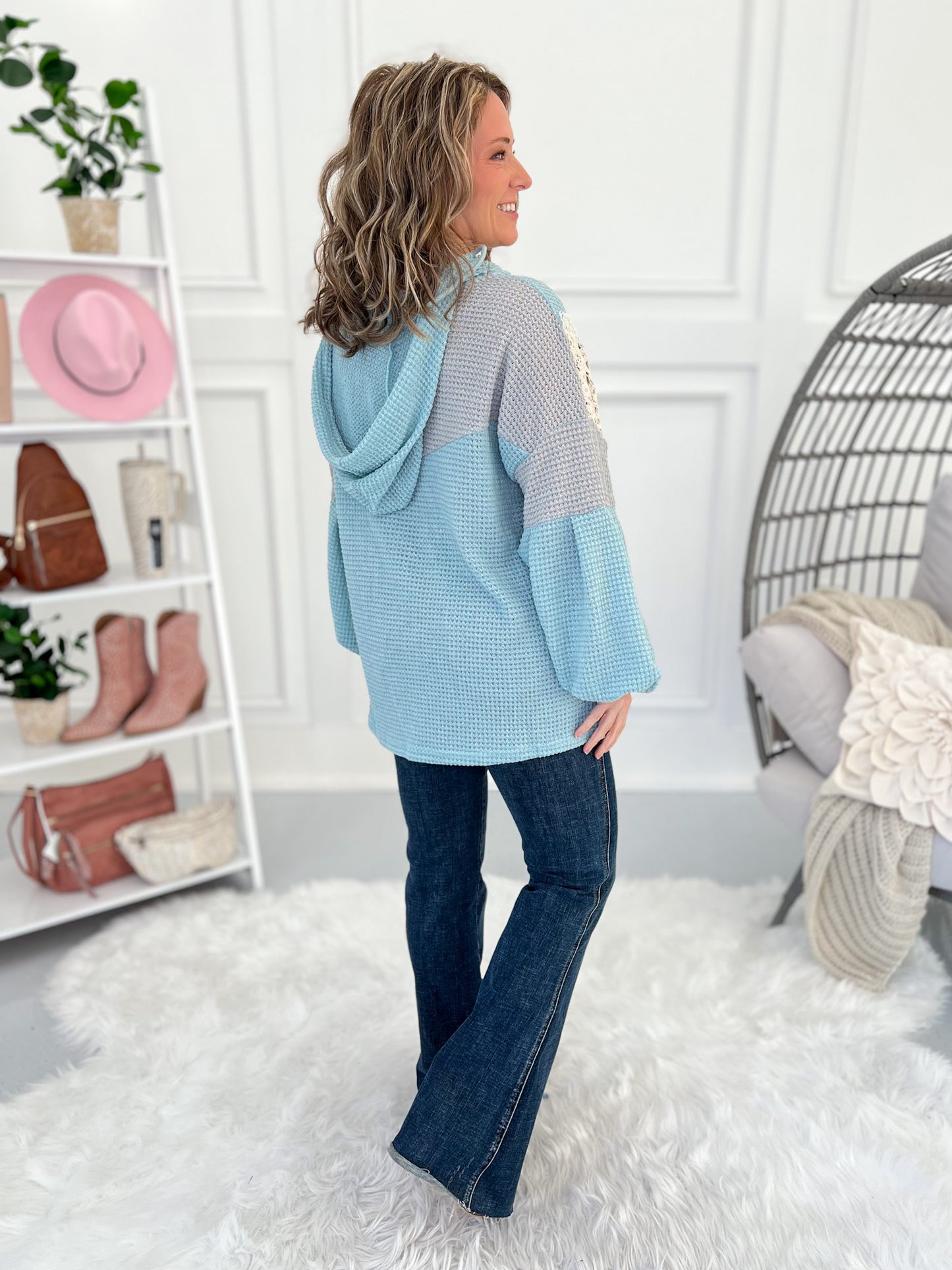 Sure To Bloom Knit Hoodie