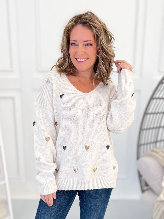 Stole My Heart Sweater