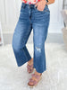 Hot Topic - Judy Blue Cropped Wide Leg Jean